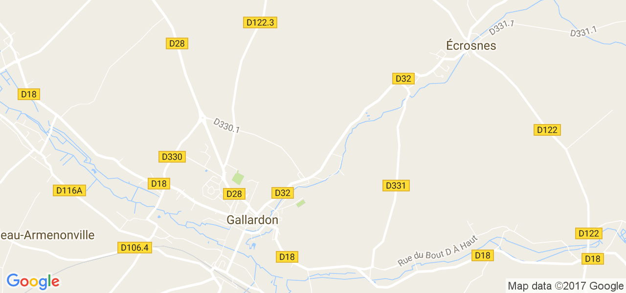 map de la ville de Gallardon