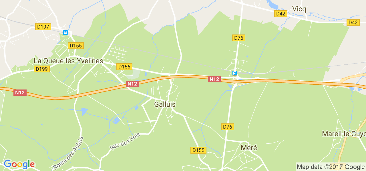 map de la ville de Galluis