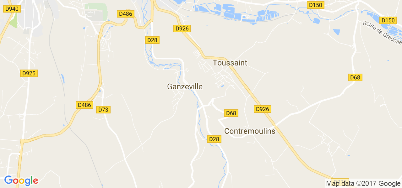 map de la ville de Ganzeville