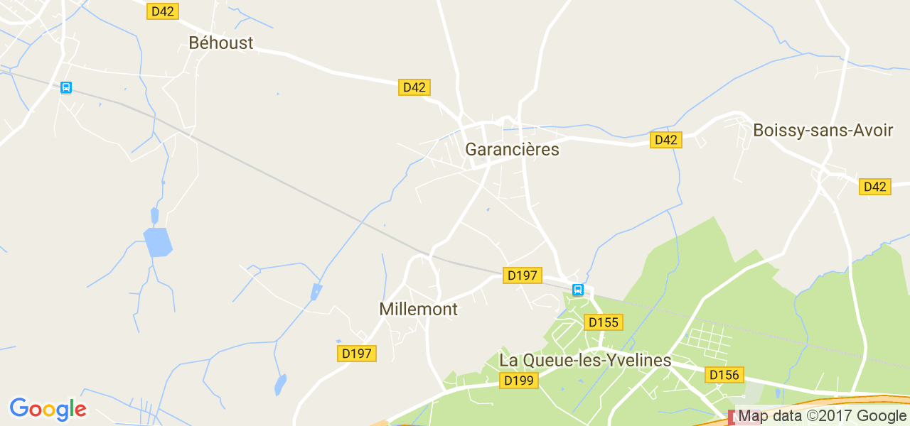 map de la ville de Garancières