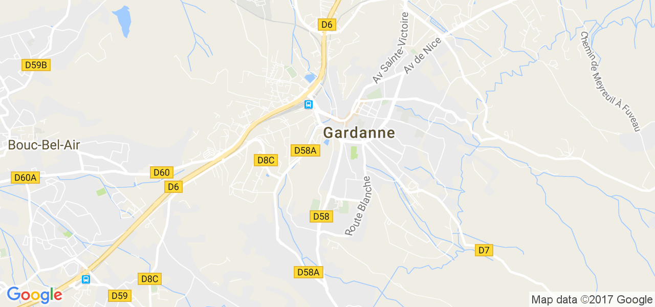 map de la ville de Gardanne