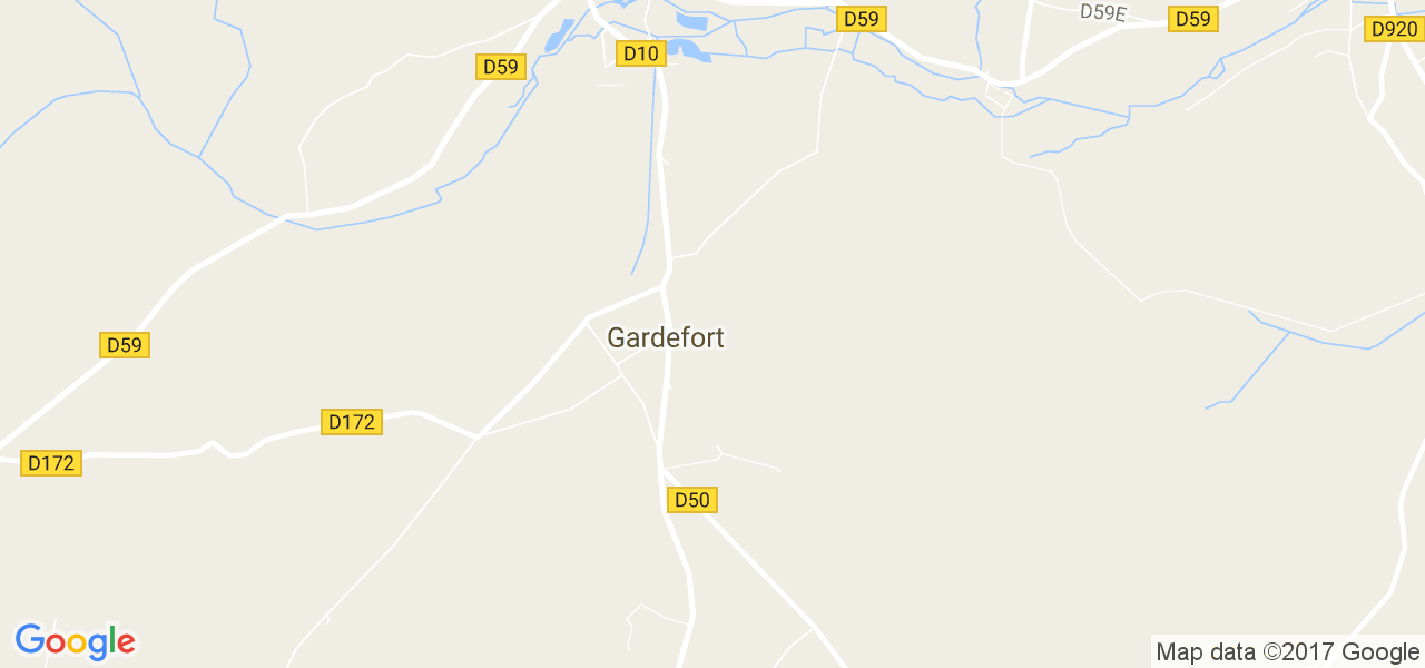 map de la ville de Gardefort