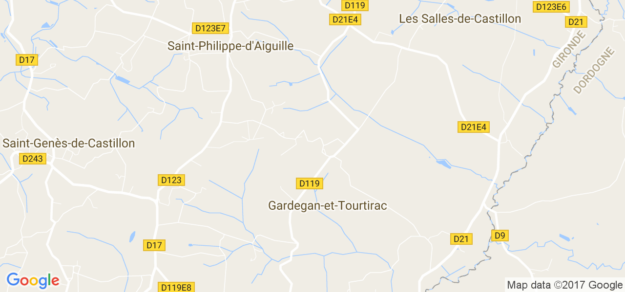 map de la ville de Gardegan-et-Tourtirac