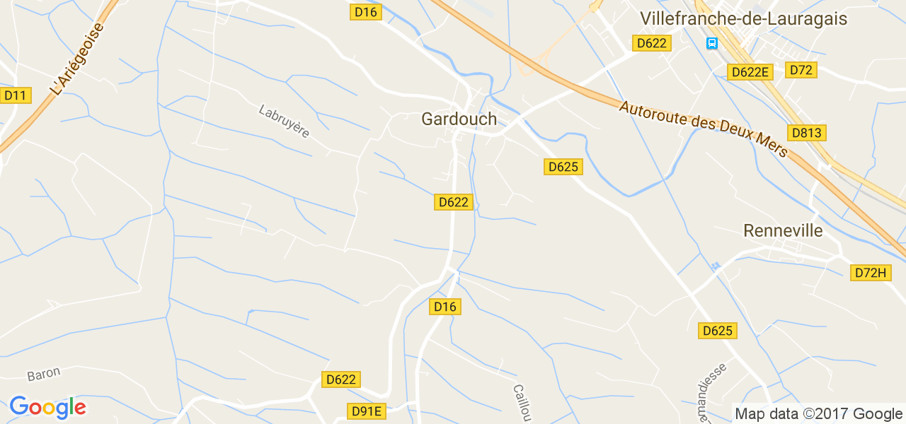 map de la ville de Gardouch