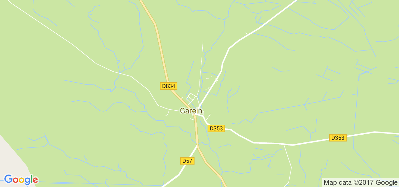 map de la ville de Garein