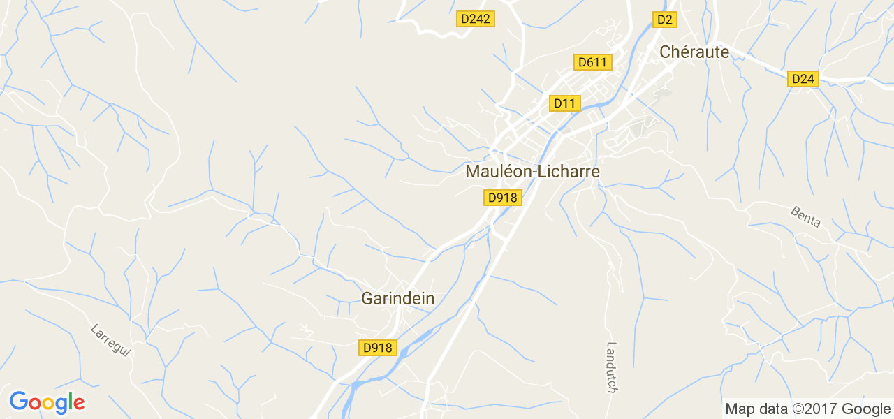 map de la ville de Garindein