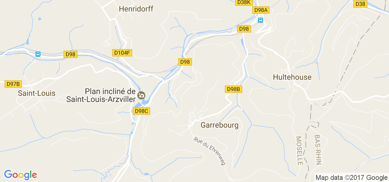 map de la ville de Garrebourg