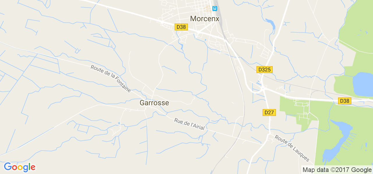 map de la ville de Garrosse