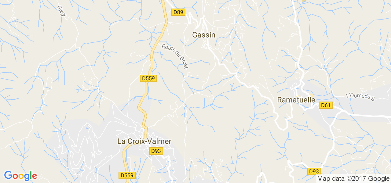 map de la ville de Gassin