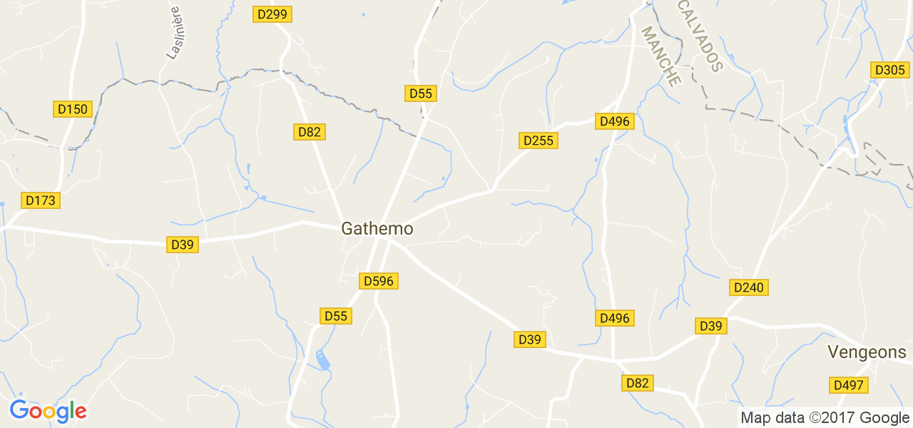 map de la ville de Gathemo