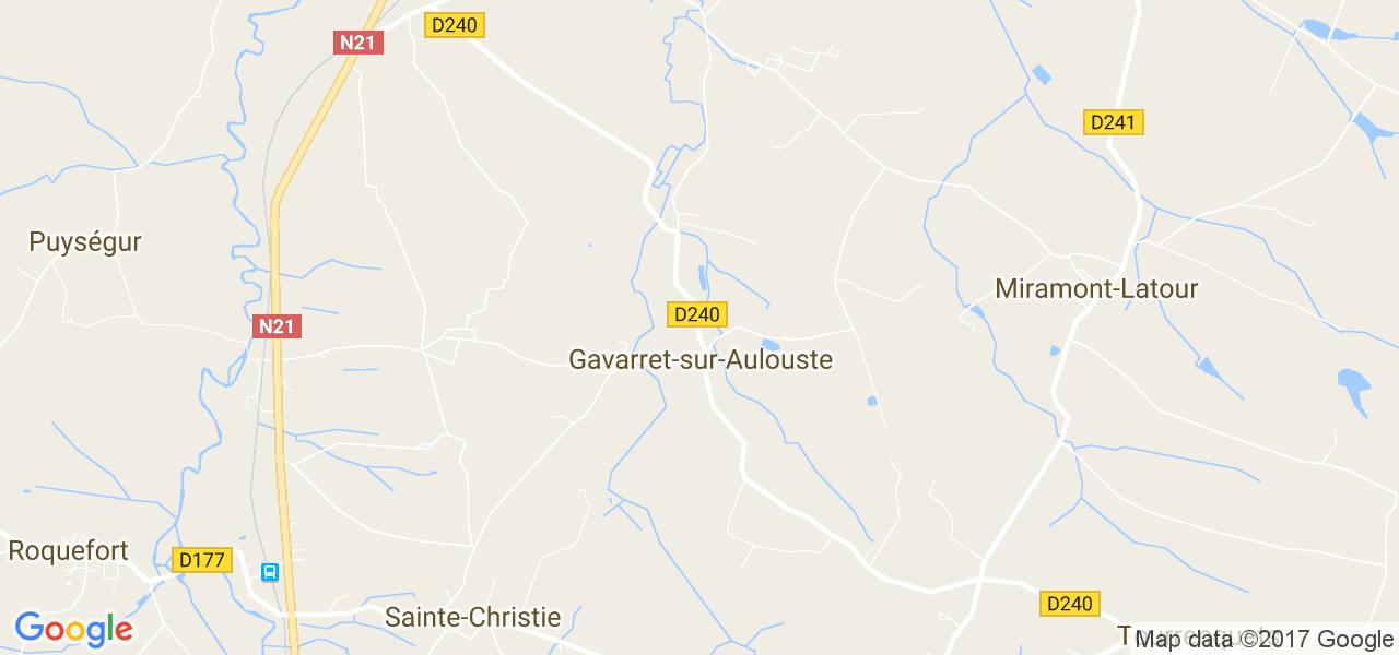 map de la ville de Gavarret-sur-Aulouste