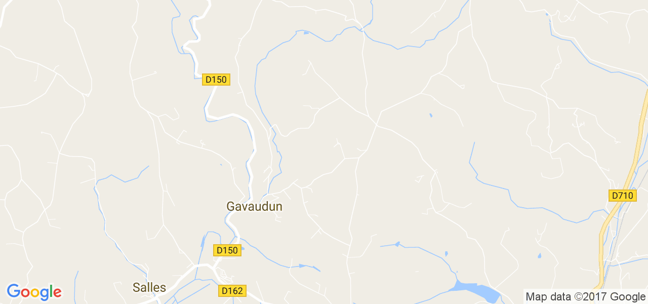 map de la ville de Gavaudun