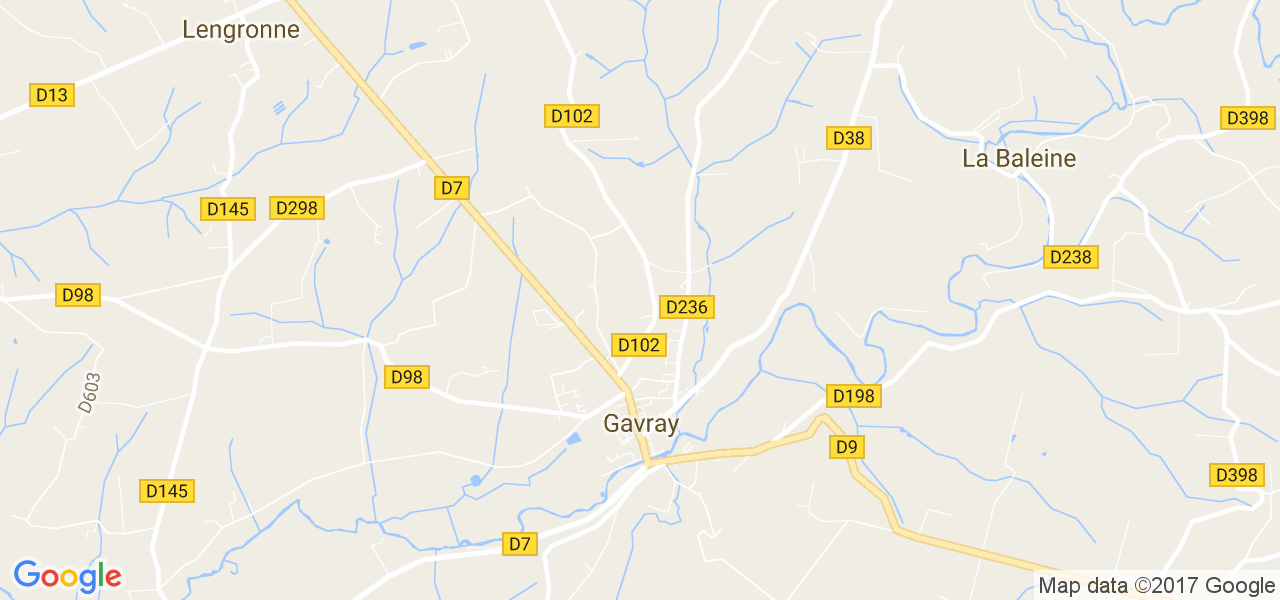 map de la ville de Gavray