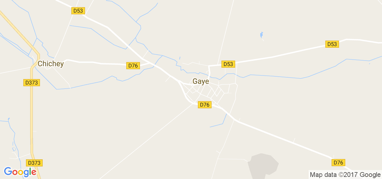 map de la ville de Gaye