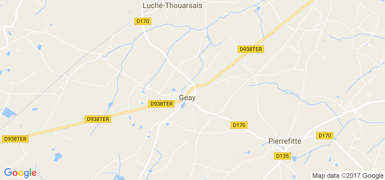 map de la ville de Geay