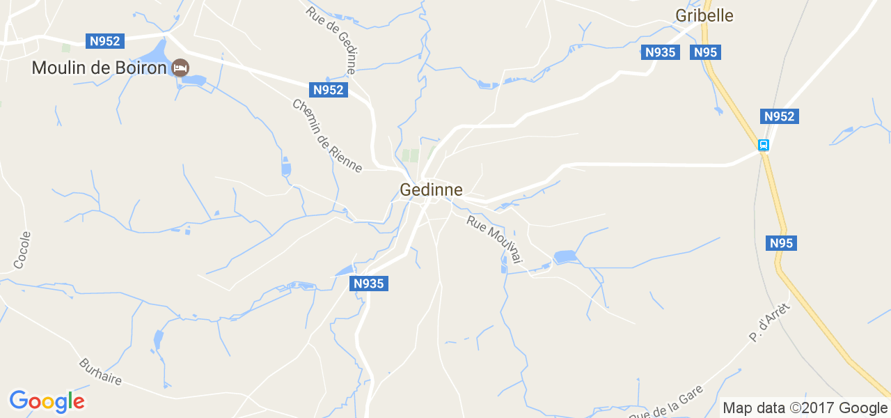 map de la ville de Gedinne