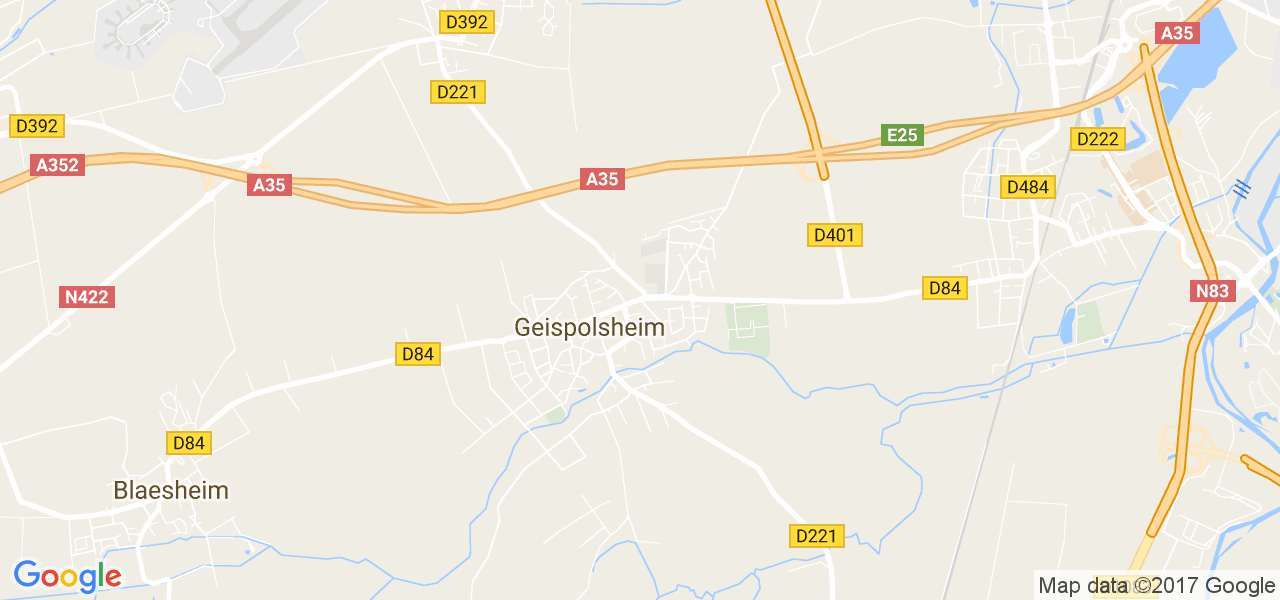 map de la ville de Geispolsheim