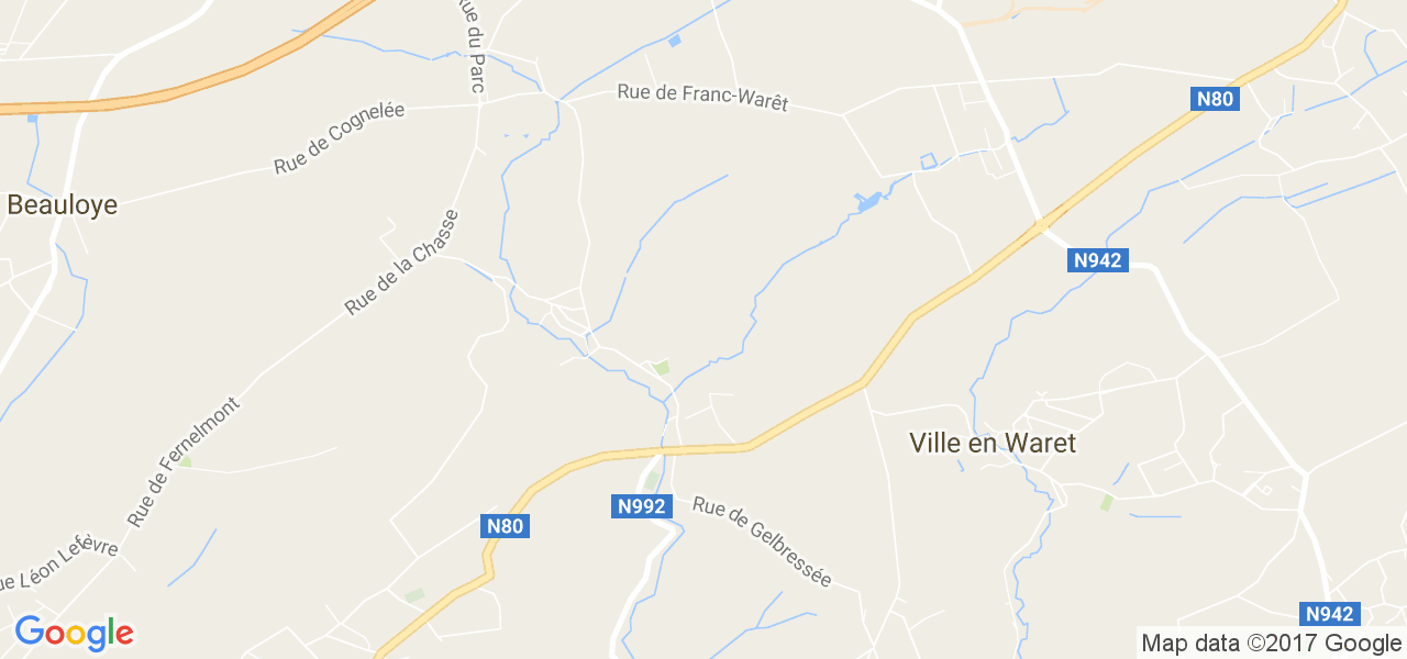 map de la ville de Gelbressée