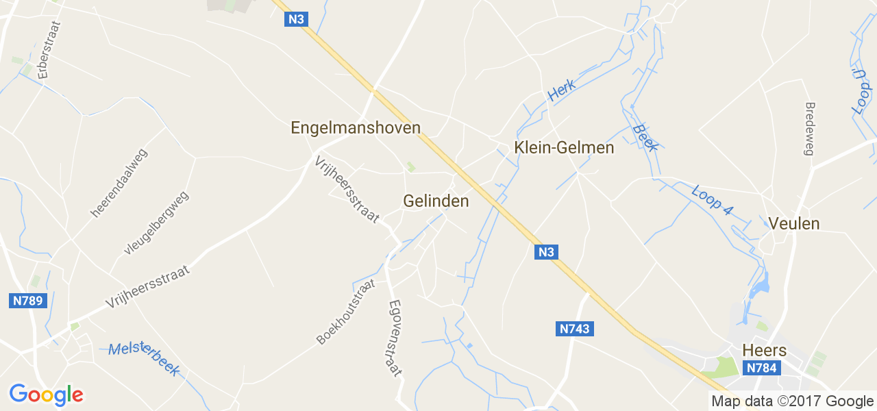 map de la ville de Gelinden