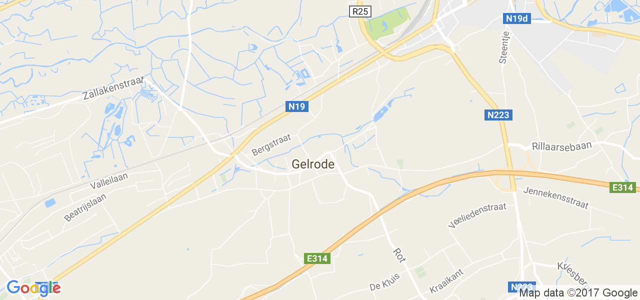 map de la ville de Gelrode