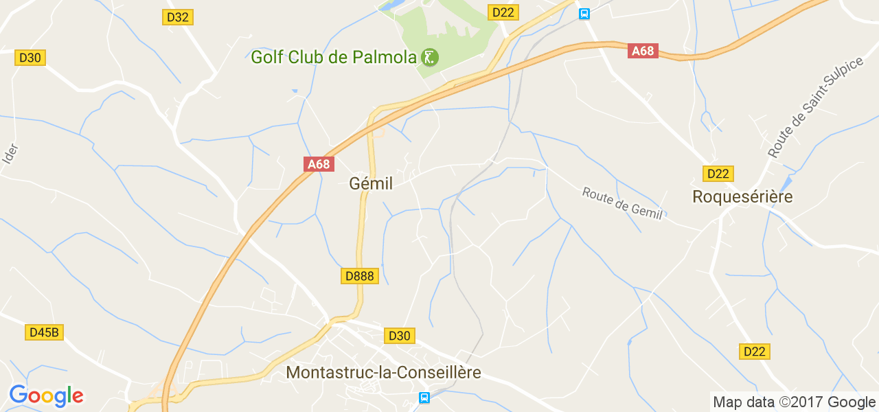 map de la ville de Gémil