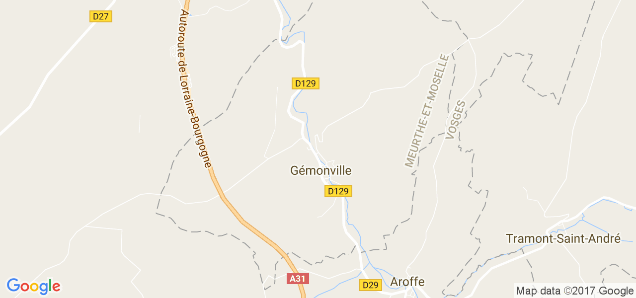 map de la ville de Gémonville