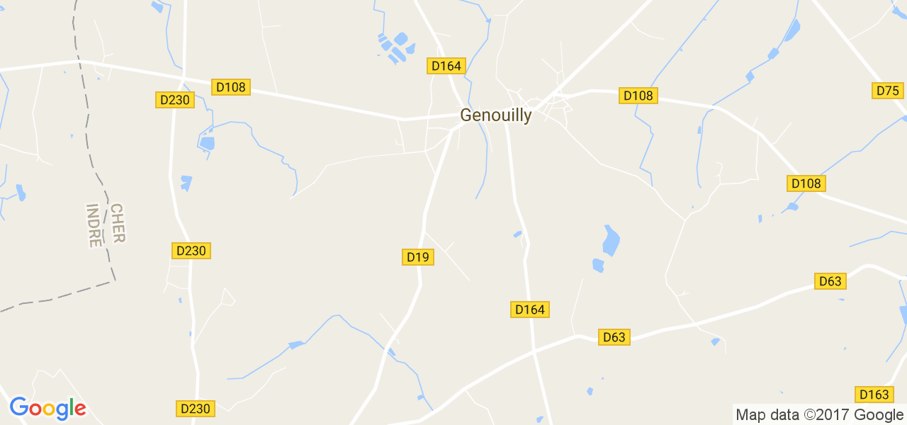 map de la ville de Genouilly