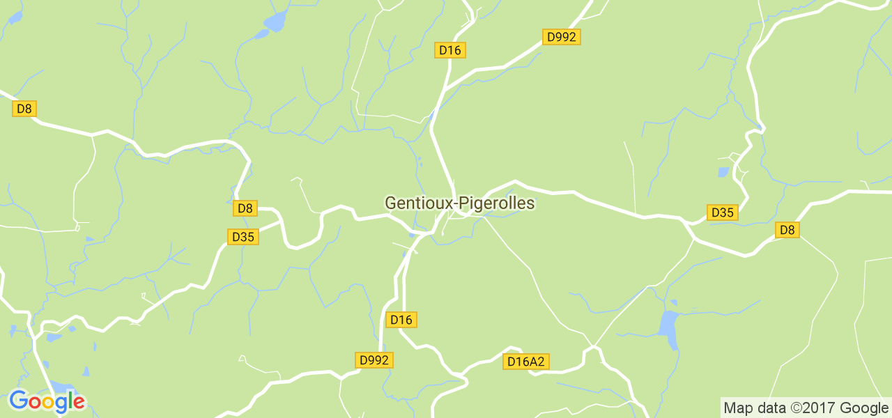 map de la ville de Gentioux-Pigerolles