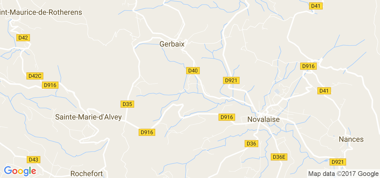 map de la ville de Gerbaix