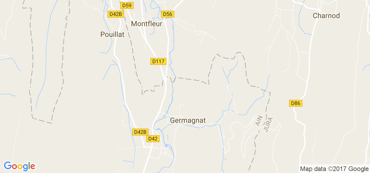 map de la ville de Germagnat