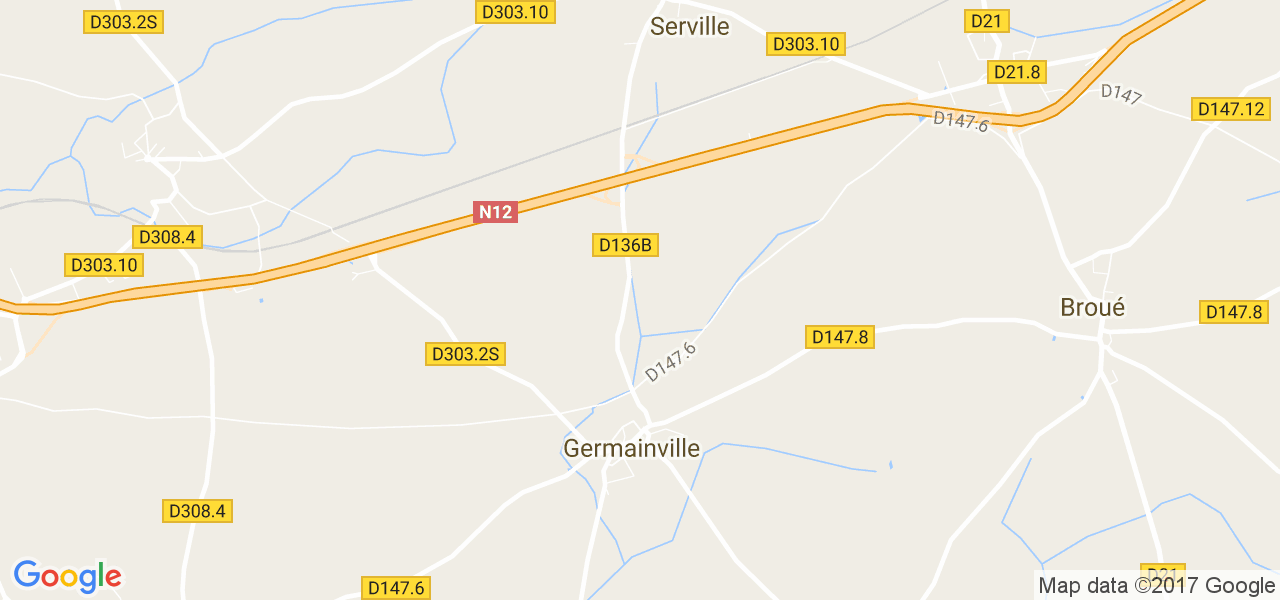 map de la ville de Germainville