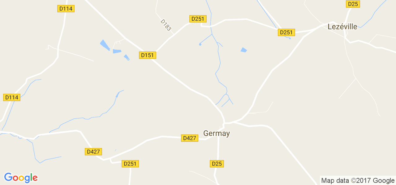 map de la ville de Germay