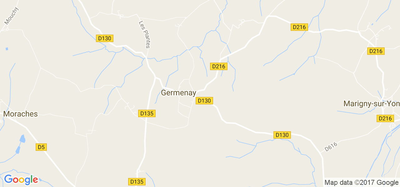 map de la ville de Germenay