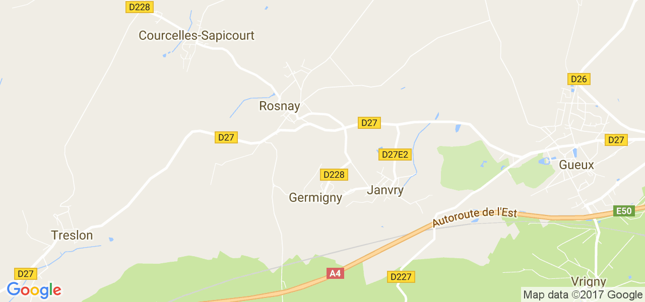 map de la ville de Germigny