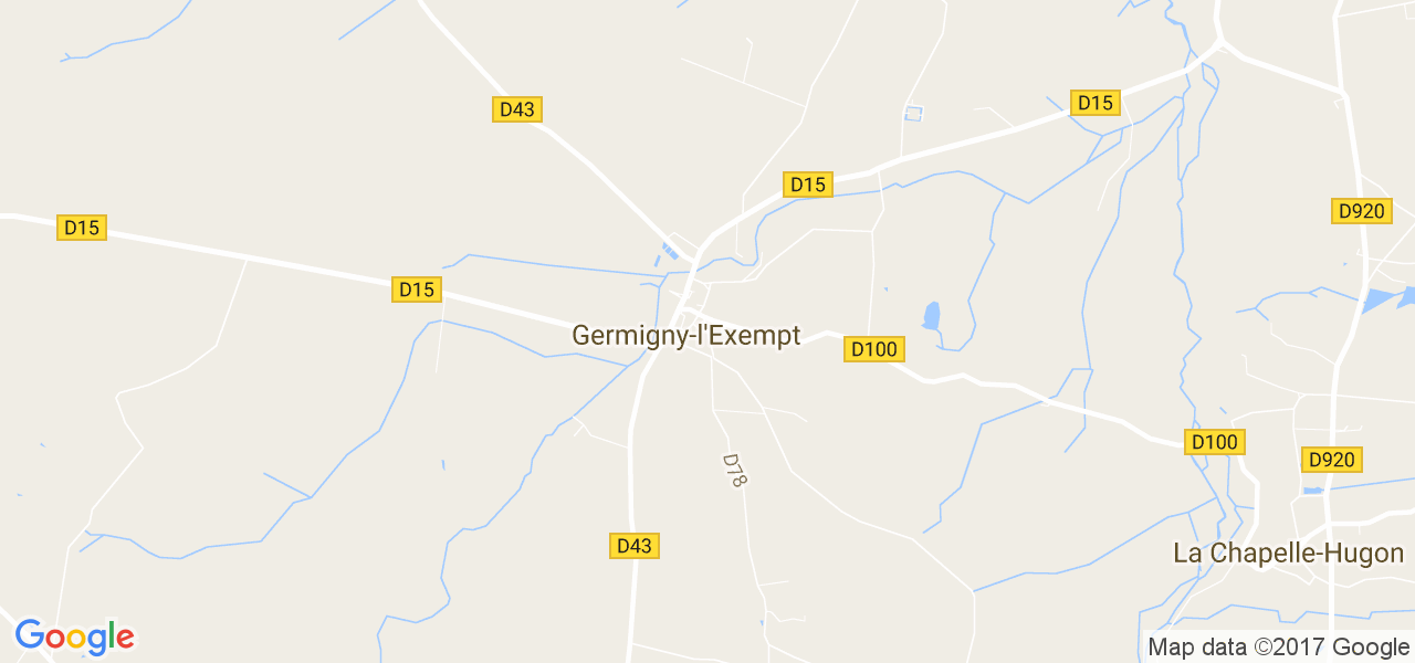 map de la ville de Germigny-l'Exempt