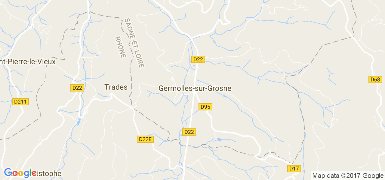 map de la ville de Germolles-sur-Grosne