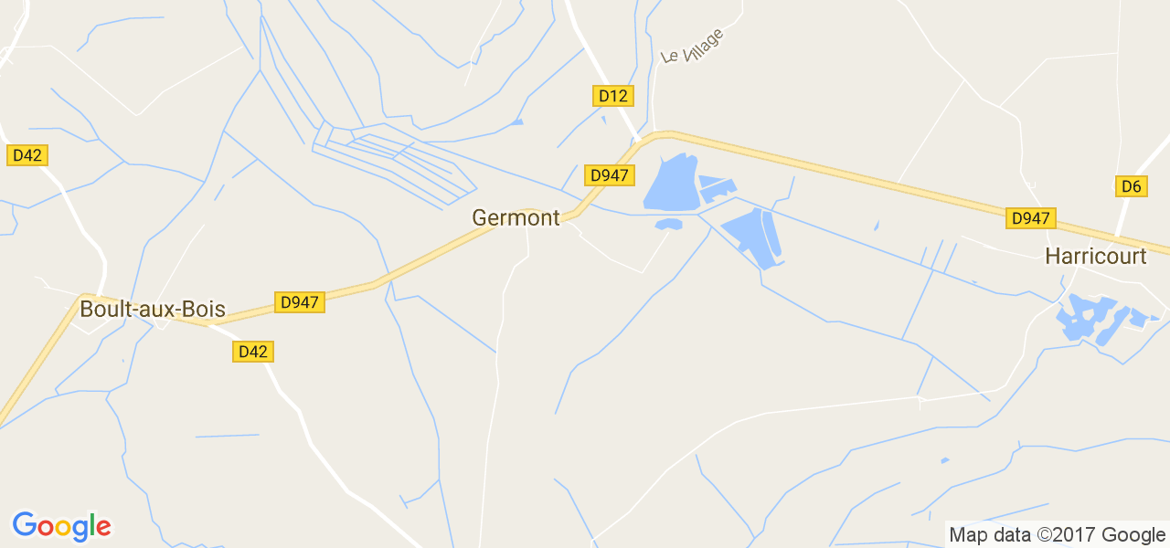 map de la ville de Germont