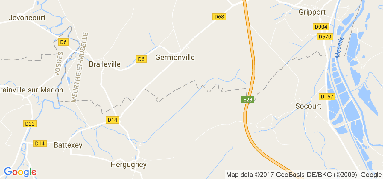 map de la ville de Germonville