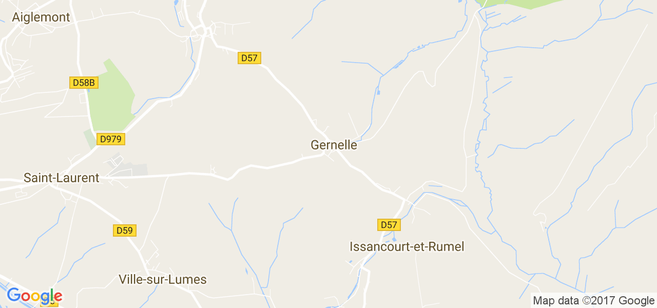 map de la ville de Gernelle