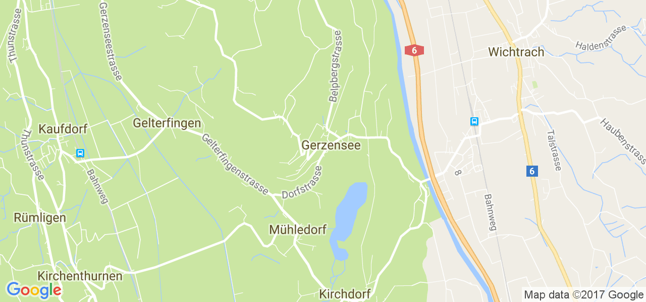 map de la ville de Gerzensee