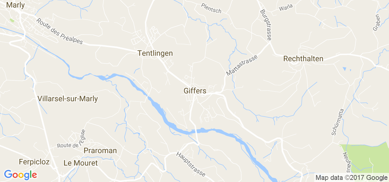 map de la ville de Giffers