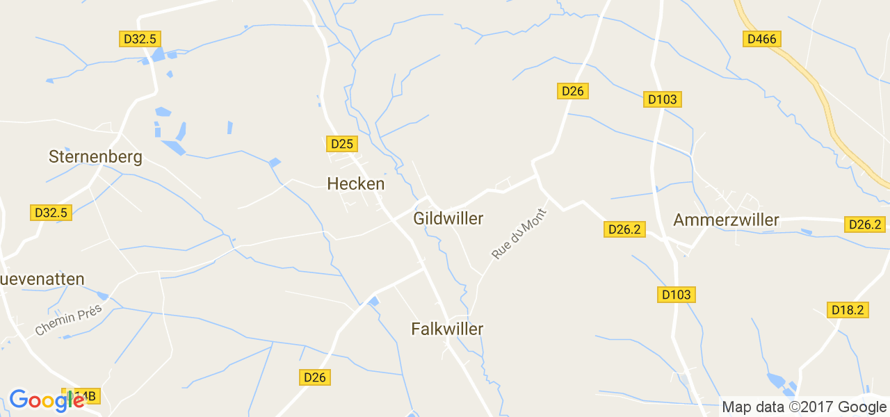 map de la ville de Gildwiller