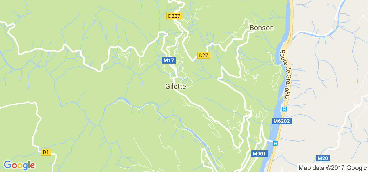 map de la ville de Gilette