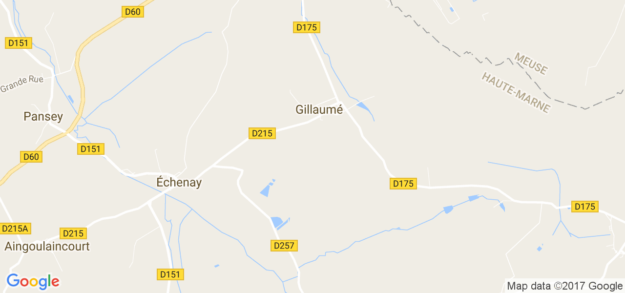 map de la ville de Gillaumé