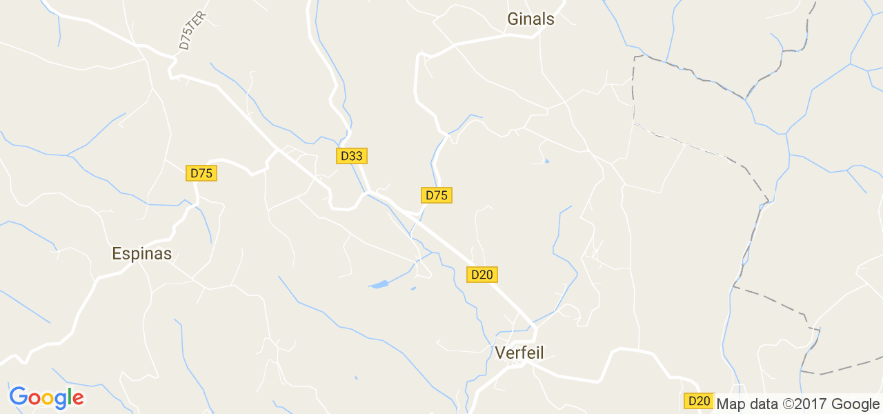 map de la ville de Ginals