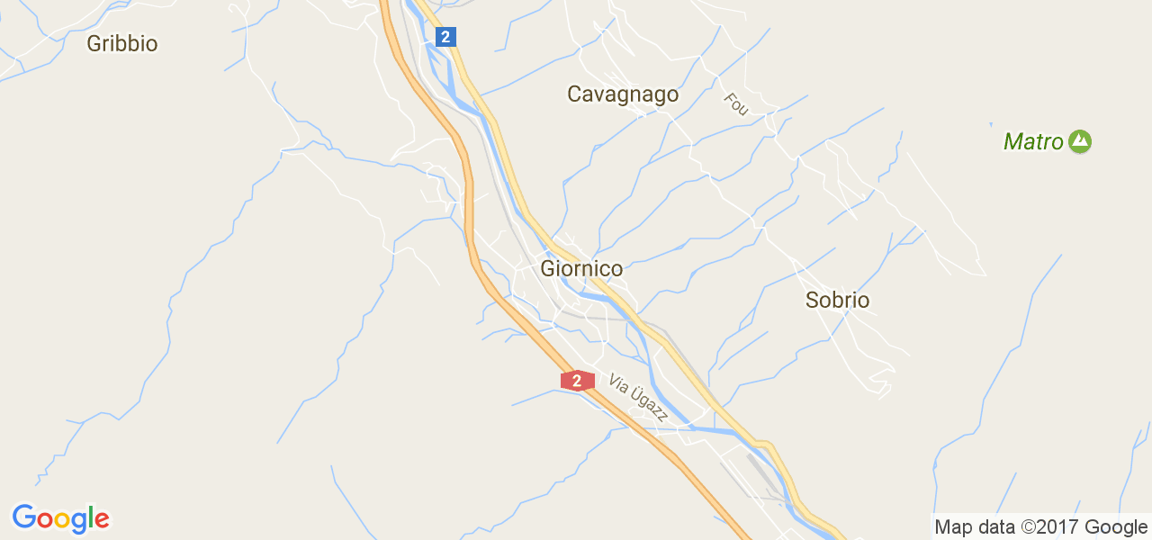 map de la ville de Giornico