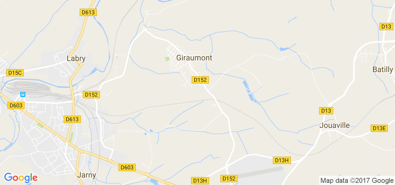 map de la ville de Giraumont