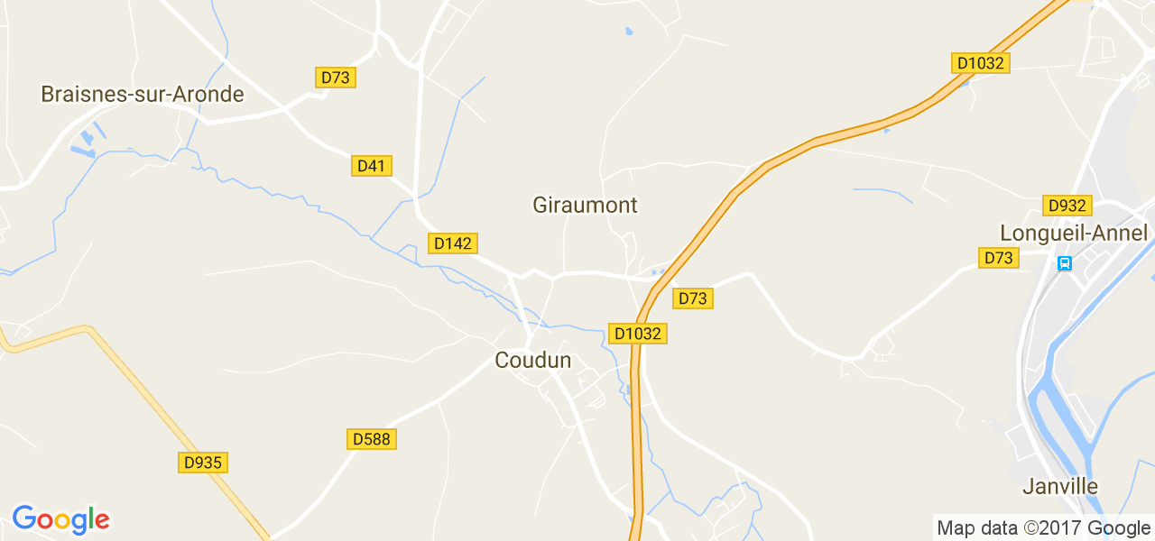 map de la ville de Giraumont