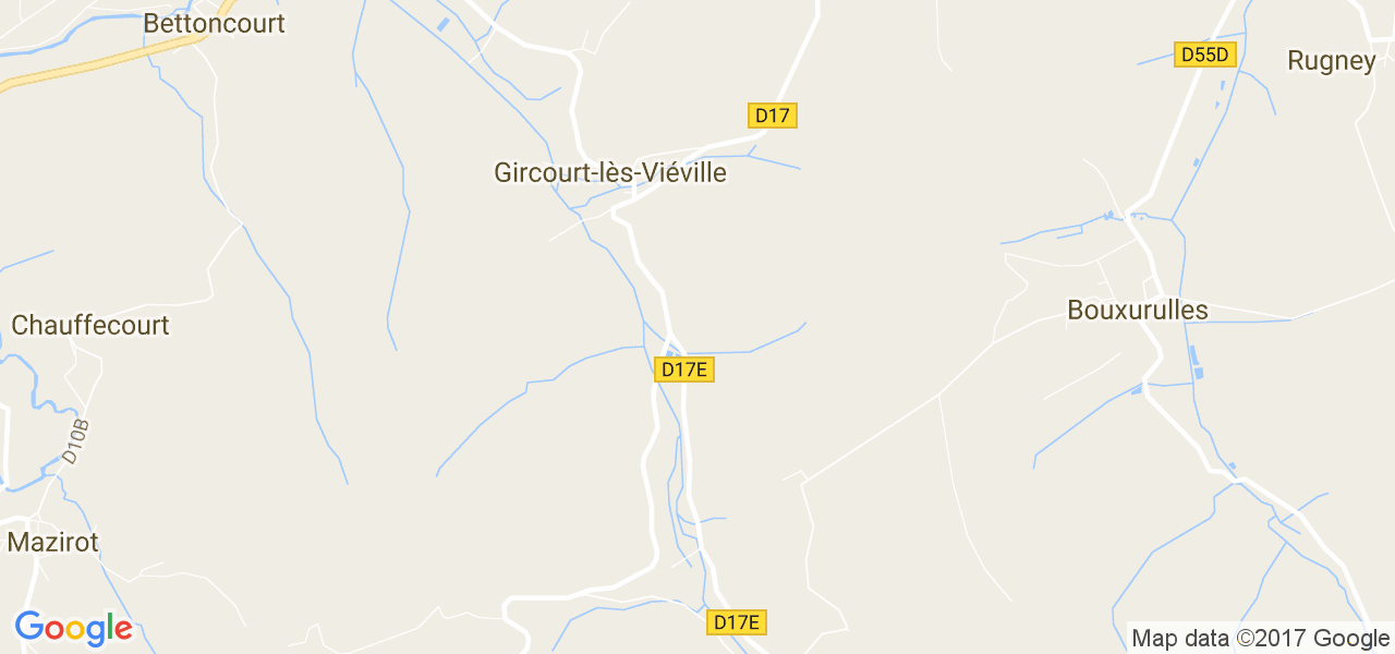 map de la ville de Gircourt-lès-Viéville