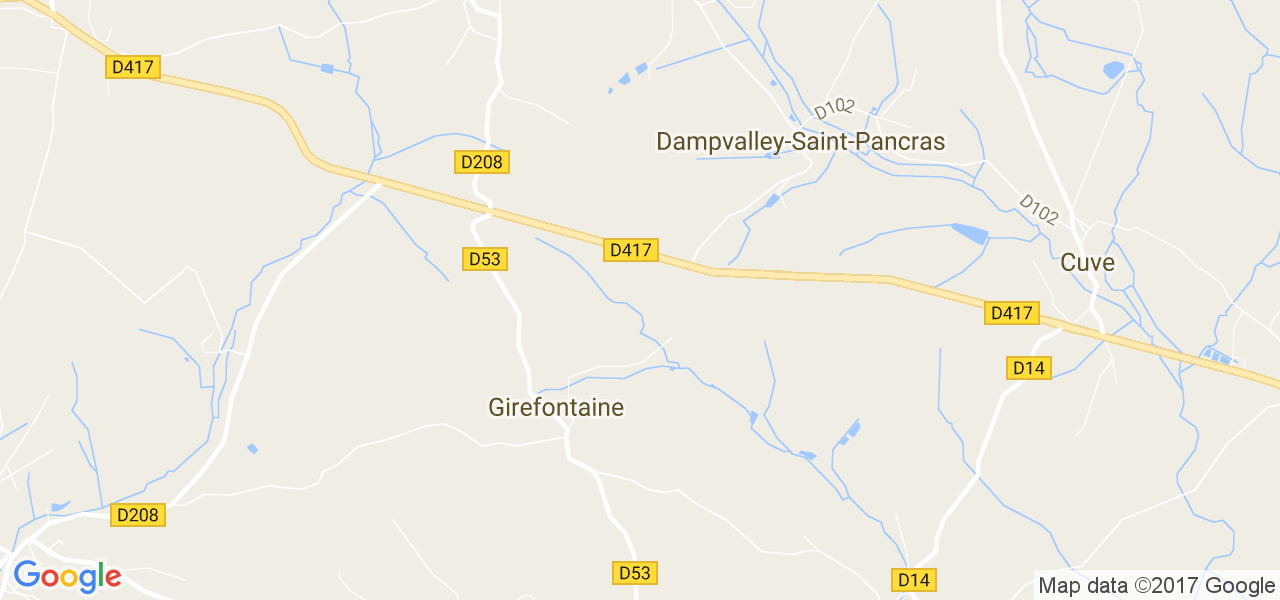 map de la ville de Girefontaine